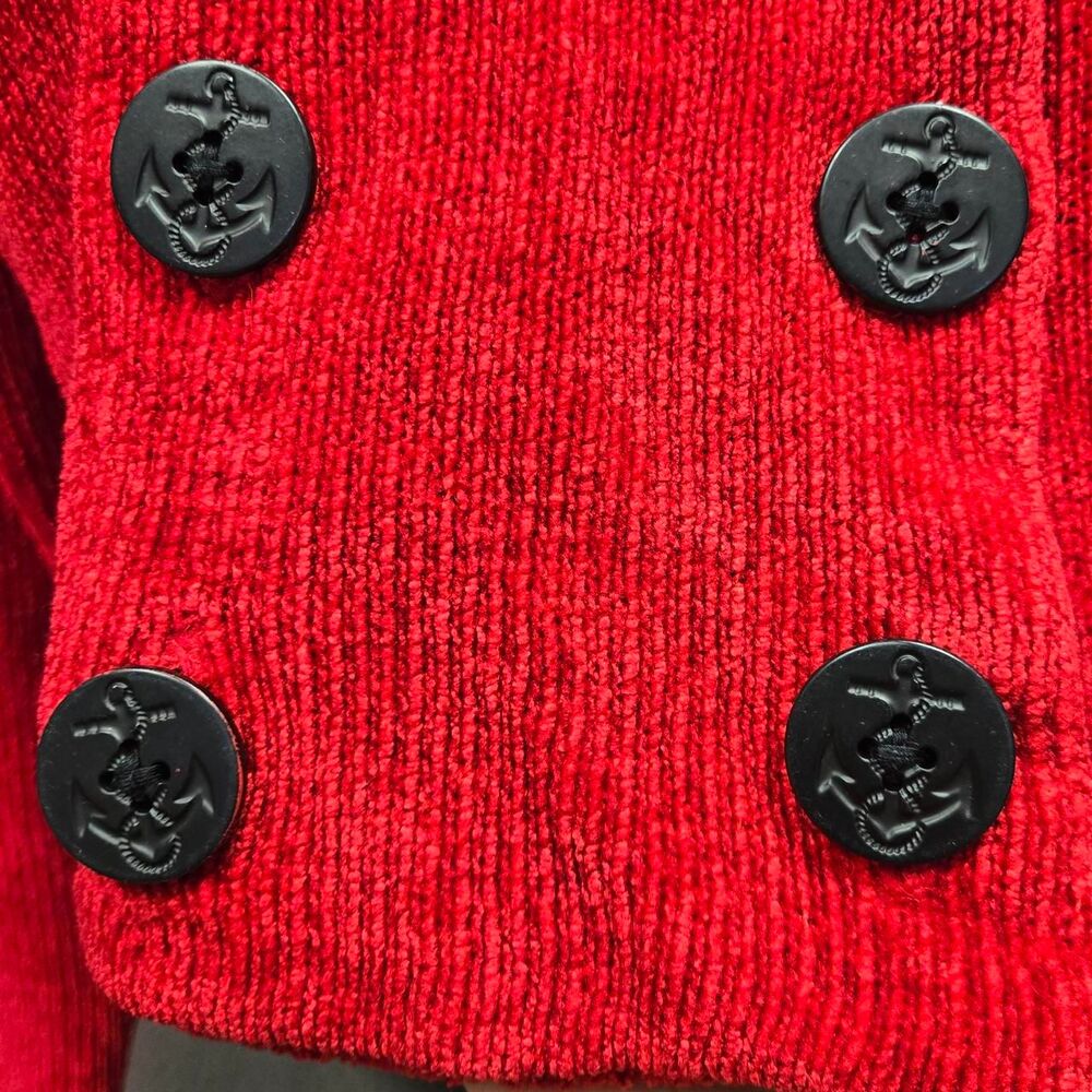 Women's Red Cardigan - Picture 4 of 4